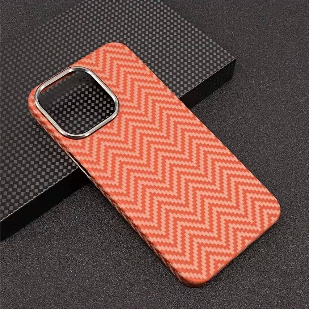 Aramid Fiber Phone Case for Iphone 12 Pro/12mini/12/12pro Max with Metal Ring