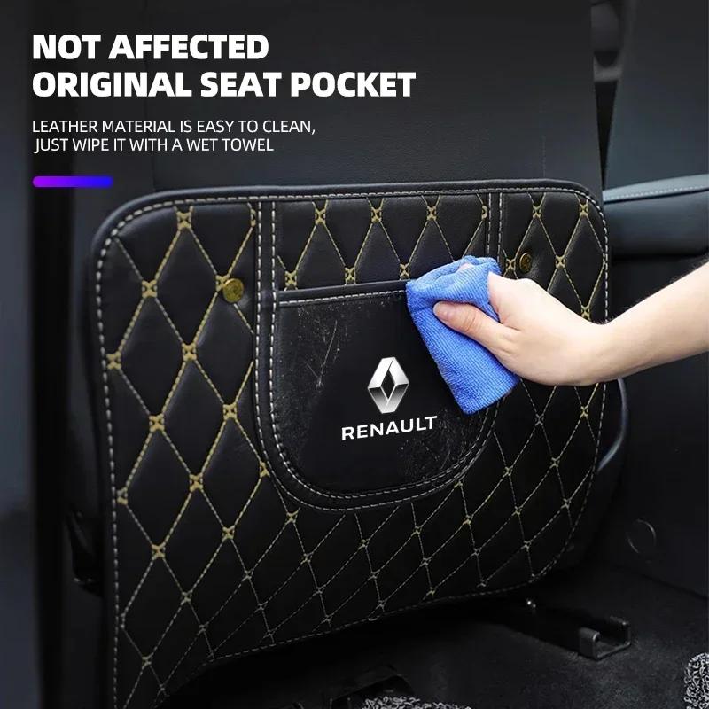 Car Seat-Back Protective Pads Waterproof Accessory For Renault DACIA Fluence Scenic Loguna Logan Twingo Clio Captur ZEO MM2