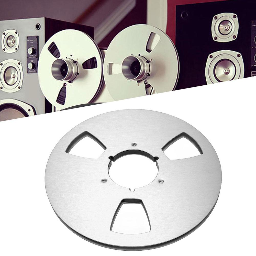 1/4 10.5 Inch Blank Tape Reel Aluminum Alloy 3 Holes for Reel To Reel Tape Recorder Replacement Opening Machine Part