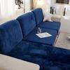Thick Velvet Sofa Cover Solid Color Sofa Cushion Cover Elastic Slipcover All-inclusive Couch Cover Dining Room