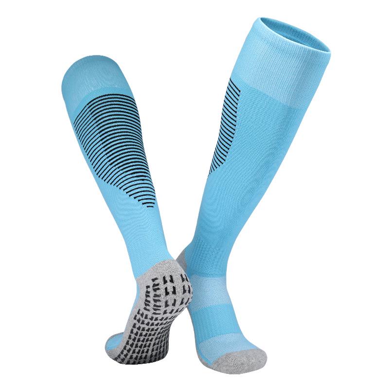 Men's Non-Slip Long Tube Football Socks - Professional Sports Socks with Towel Bottom for Training and Competition