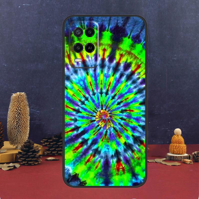 Trippy Tie Dye Hippie Art Case For Oppo A60 A80 A40 A6 A5 Pro A15 A16 A17 A57 A94 A74 A54 A76 A96 A18 A38 A58 A78 A98