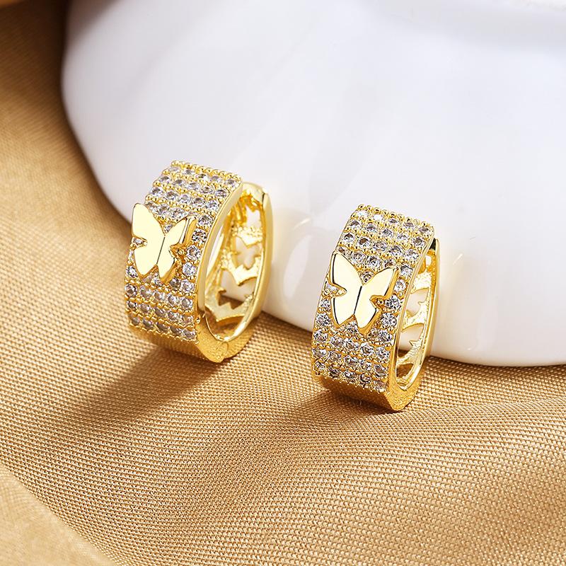 925 Sterling Silver Stud Earrings AAA Zircon For Women High Quality Exquisite Student Girlfriend Jewelry Accessories Heart GiftGood Product