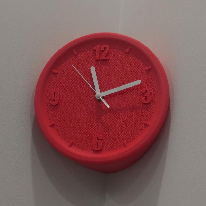 Concave Angle Wall Clock Luxury Interior Silent Mechanism Wall Clocks 3D Printing DIY Elegant Clock with Scale Unique Modern Living Room Clocks