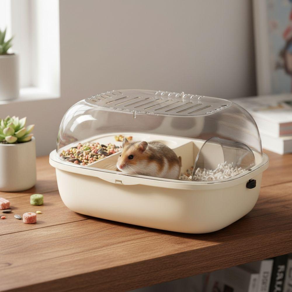 Breathable Hamster Cage Double Layer Hamster Villa Multi-functions Small Animal Carrier  Pet Travel