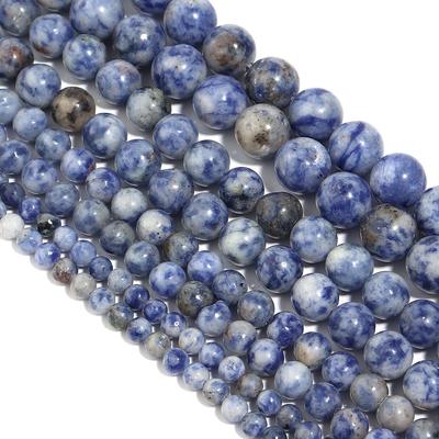Sodalite Beads Blue Stone Loose Beads 4 6 8 10 12MM Loose Beads for Jewelry Making Accessories DIY