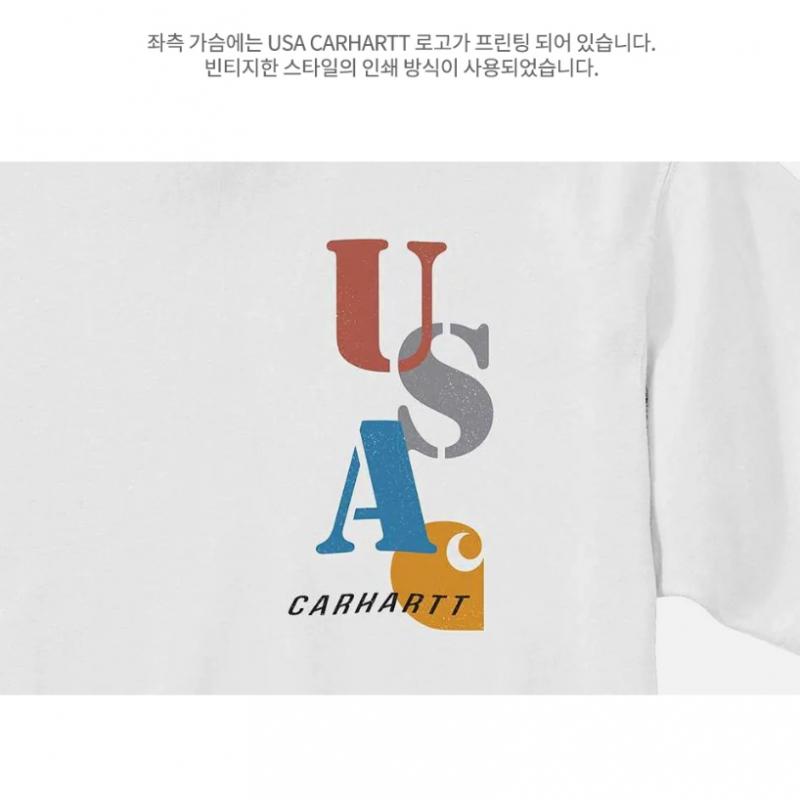 carhartt Carhartt 105753 Relax Fit Midweight USA Kurzarm-T-Shirt Weiß 94600 94600