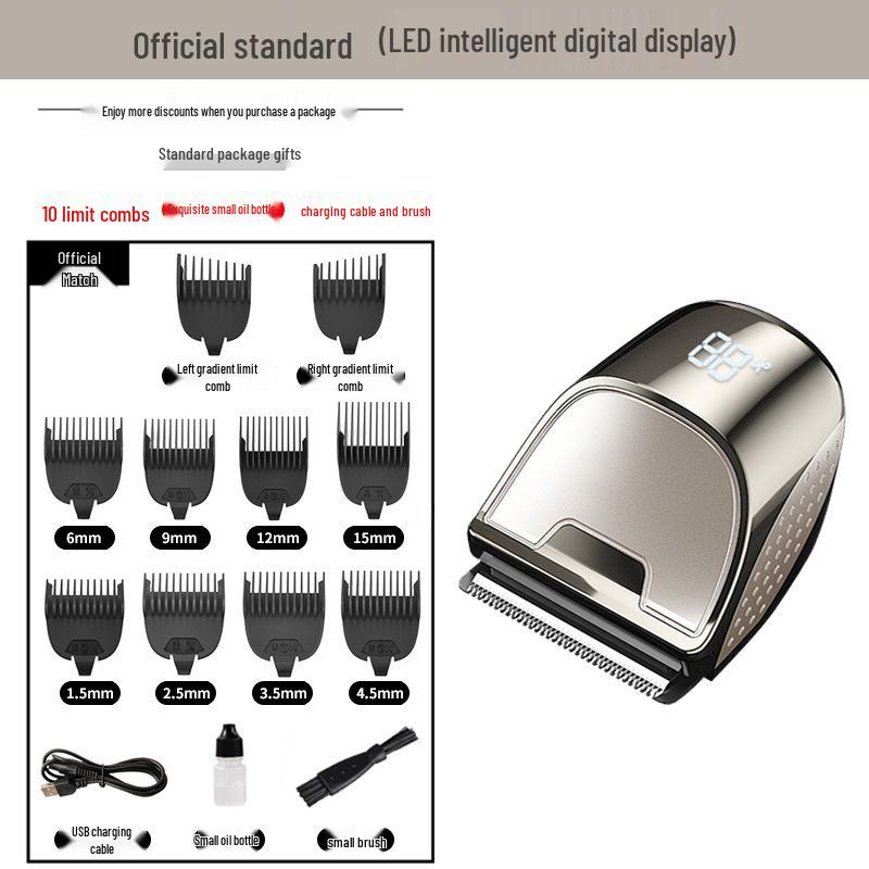 Men's Electric Haircutting & Thinning Clipper for Easy Self-Cuts At Home