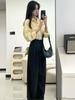 2025 Korean Style Chic Two-Piece Commuting Set - Age-Reducing Early Autumn Outfit