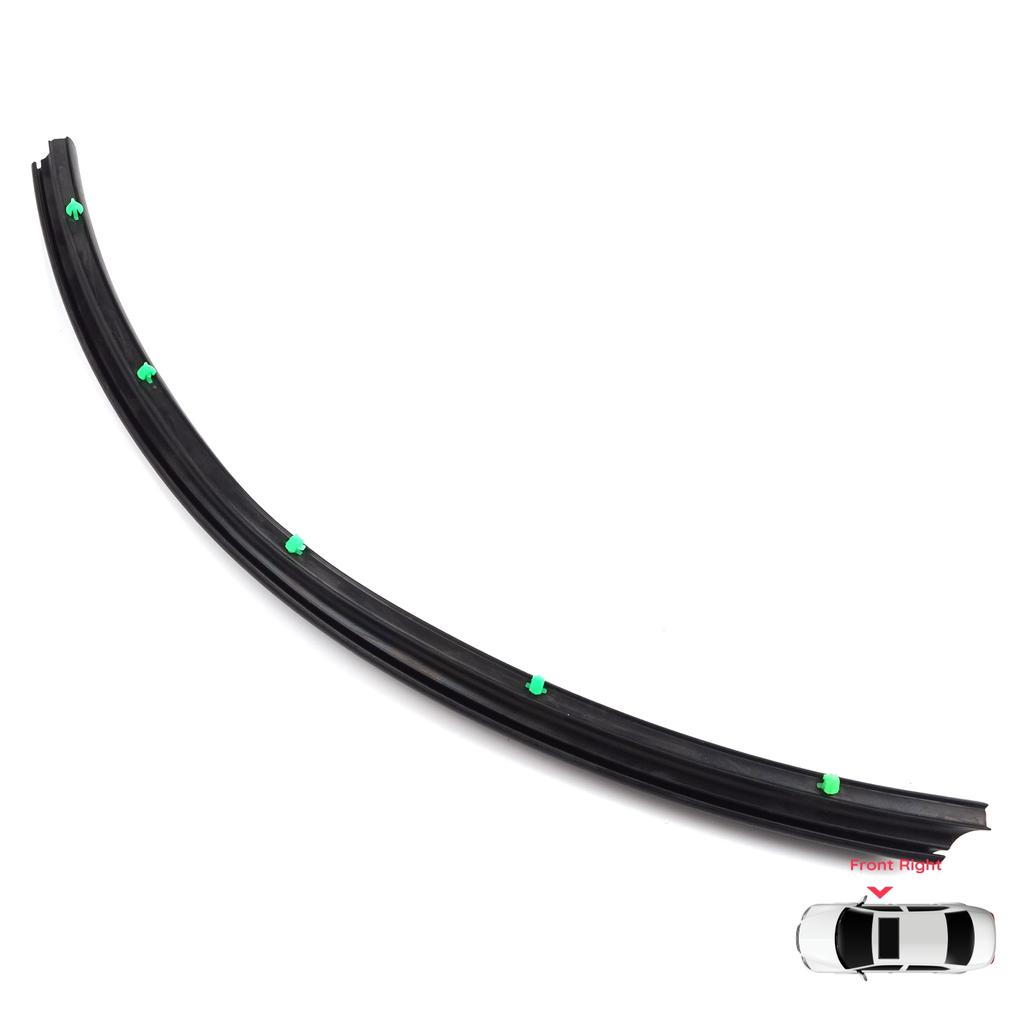 BSP1144-2 přední pravé dveře vnitřní gumové těsnění oblouku blatníku s klipsy pro VW Transporter T5 T6 T6.1 Caravelle Multivan 7H0837566 