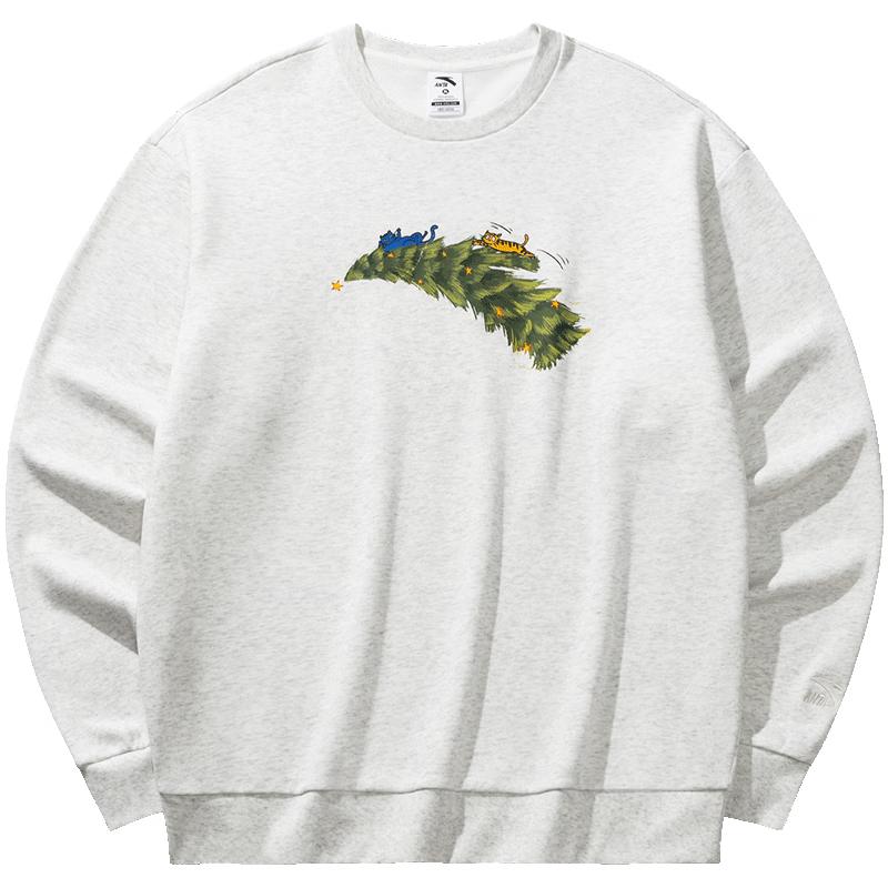 Anta Unisex Christmas Fun Fleece Crewneck Sweatshirt