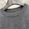 Round Neck Unisex Wool Sweater - Trendy Two-Button Four-Bar Design for Autumn/Winter