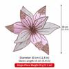 Sparkling Artificial Poinsettia Flower DIY Simulation Flowers Sequins Flower  Wedding Decoration