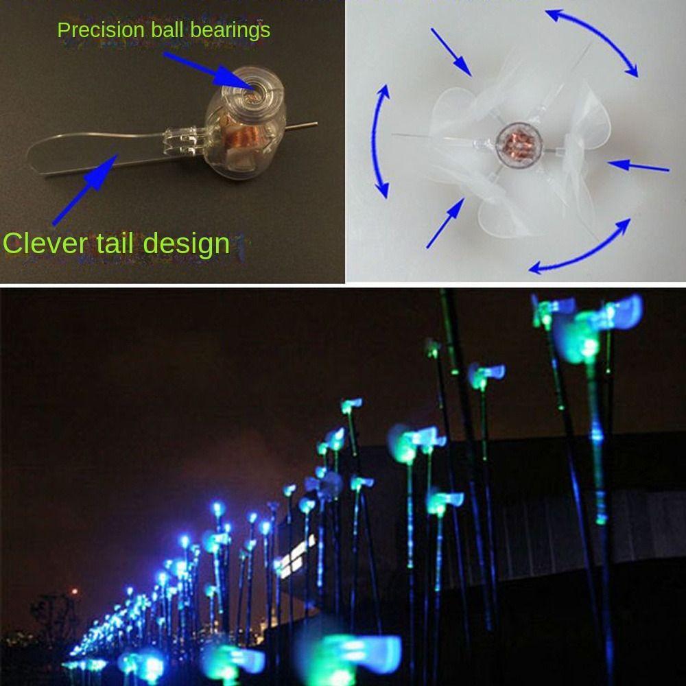 Wind Power Generation Small Windmill Mini Windmill Warning Light New Car Decorations