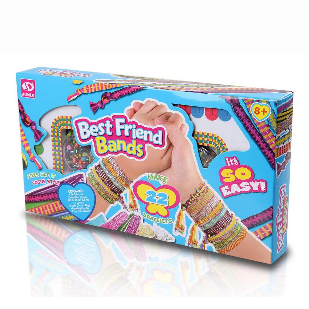 Girls DIY Bracelet Making Kit Jewellery Making Kit Friendship Bracelet Making Kit Cool Arts Craft Toys for 6-12 Years Old Kid
