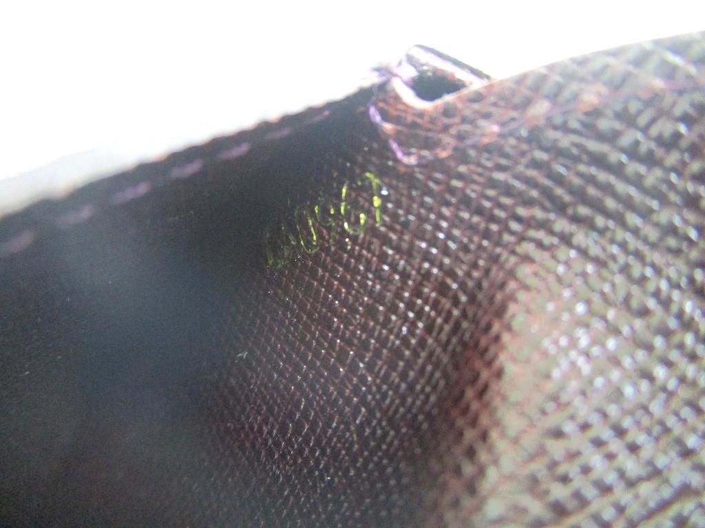 Authentic LOUIS VUITTON Taiga Bordeaux Leather Coin Purse Porto Monnaie Gousset #a541  Refurbished