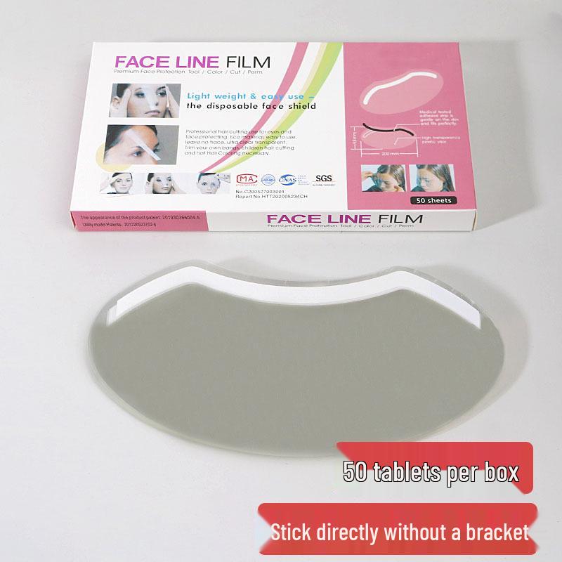 Haircut Bangs & Eye Protection Face Shield - Disposable, Transparent for Perming, Dyeing, & Hair Oil Treatments.