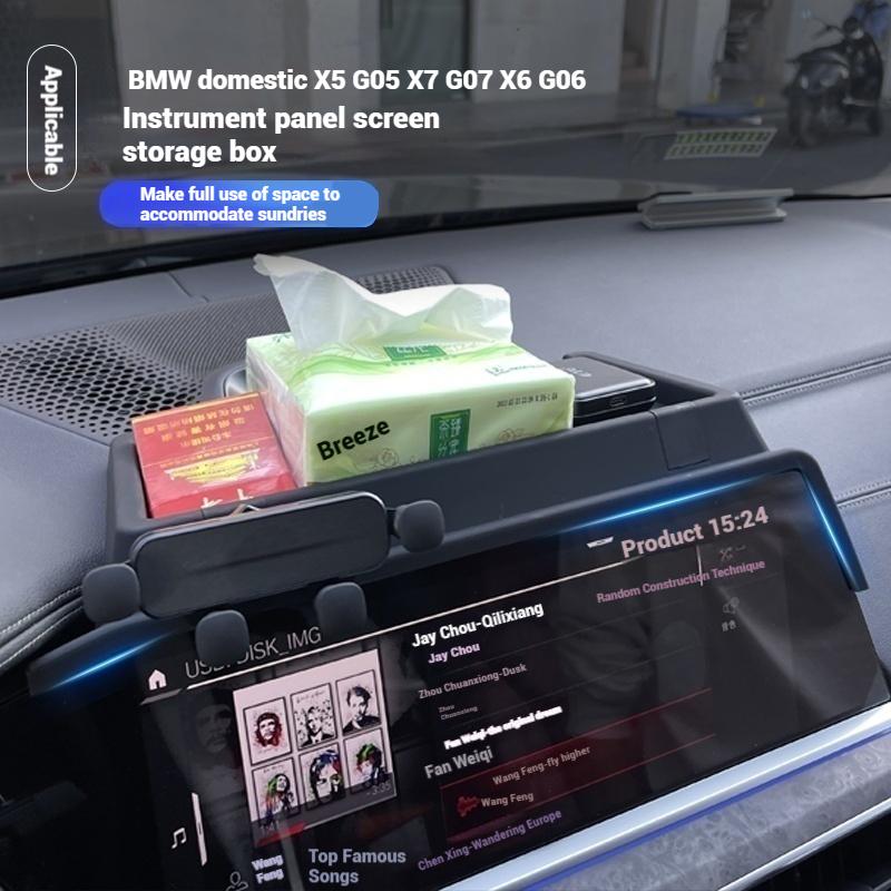 Dla BMW X5 G05/ X6 G06/ X7 G07 2019-2025 X6 G06 2020-2025 Schowek na Konsolę Środkową Organizer na Tacę na Deskę Rozdzielczą Akcesoria Wewnętrzne