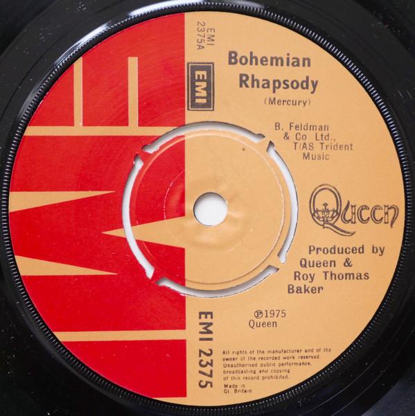 

7inch Record QUEEN Bohemian Rhapsody Im In Love Wit EMI2375 EMI 1975 UK Rock Used