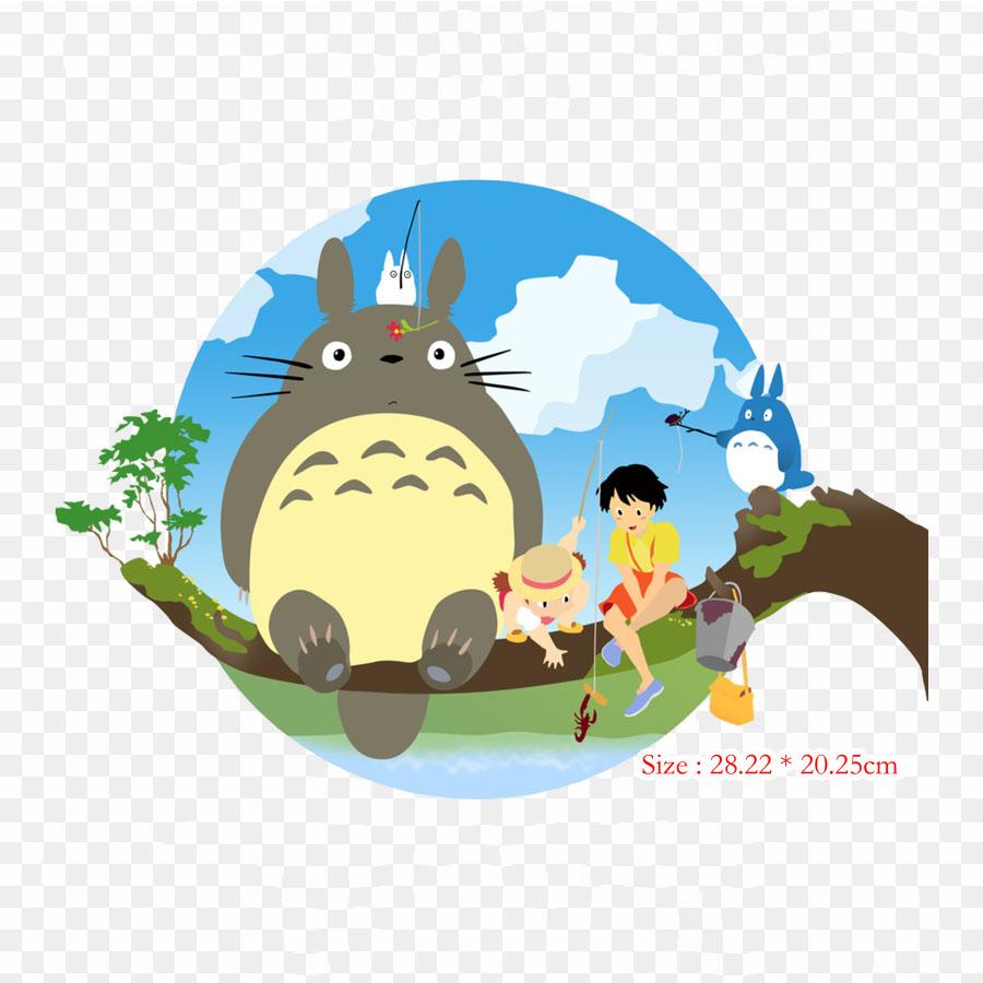 Susuwatari Ghibli Museum Iron On Patches For Clothing Applique Stickers On Clothes Heat-Sensitive Custom Patch