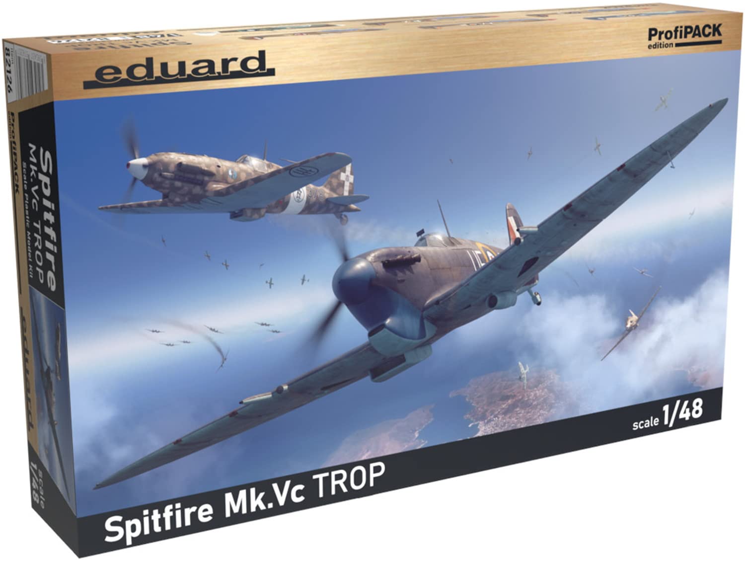 

Eduard 1/48 Profipack Royal Air Force Spitfire Mk.5c Troop Plastic Model Kit EDU82126