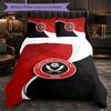 Set Biancheria da Letto Sheffield United Football 3 Pezzi Morbido Set Copripiumino con Federe Set Decorazione Camera da Letto per la Casa
