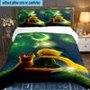 3PCS Little Prince Bedding Set,Including 1pc Duvet Cover And 2pcs Pillowcases Perfect for Bedroom, Dormitory, Large Size Fan Christmas Gift