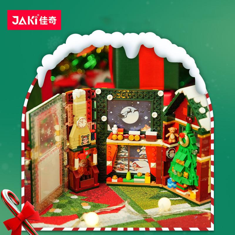 Jk5155 Christmas Stereo Album Book Christmas Tree Creative Table Decoration For Boys And Girls Christmas Building Blocks Toys