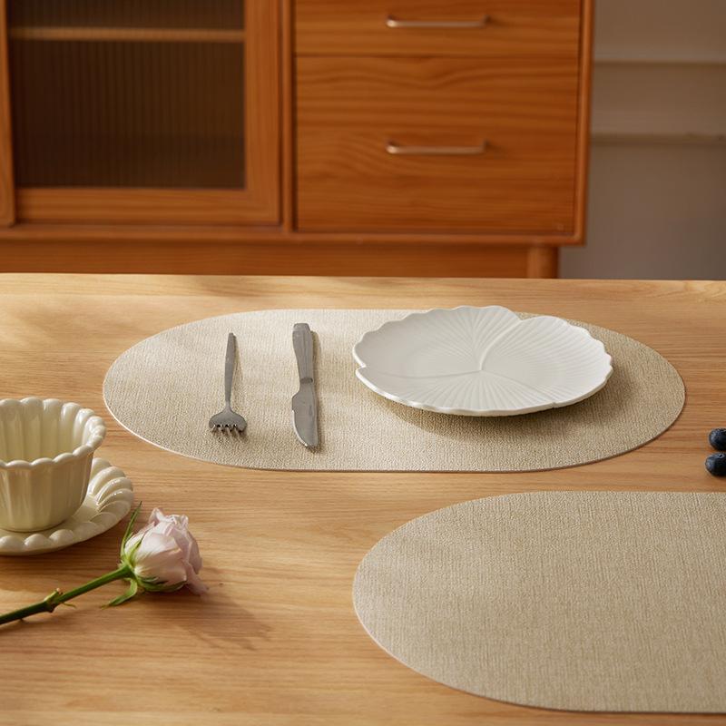 Premium Heat-Resistant Dining Table PVC Placemat Cup Coaster Tea Cup Mat Bowl Mat Anti-Scald Table Protector Home Use