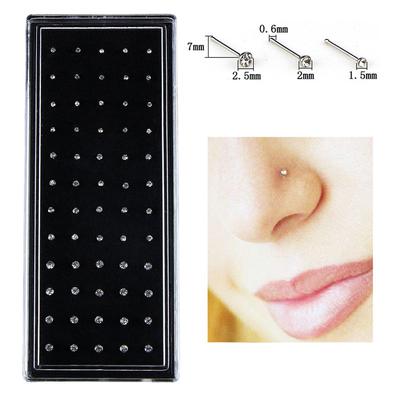 60 bucăți/set bijuterii pentru piercing-uri pentru corp din oțel inoxidabil