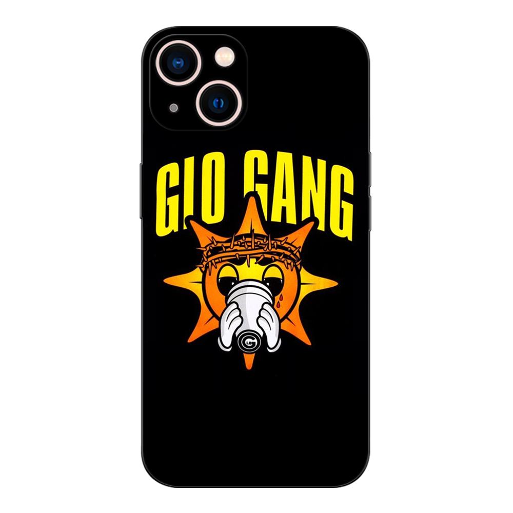 Black tpu case for iphone 5 5s se 2020 6 6s 7 8 plus x 10 XR XS 11 12 13 mini pro MAX back cover Fundas Glo Gang Chief Keef Capa