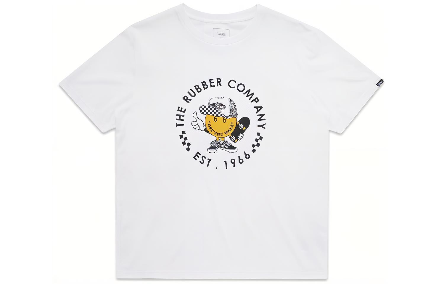 Vans OTW T Shirts Men s White Crew Neck Moderate Straight Fit VN0A5F2OWHT S