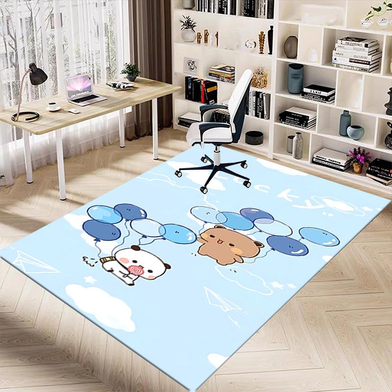 1PC Bear Balloons Carpet Office Rug Mat Home Decor Area Carpet Festival Gift Office Desk Chair Carpet Longlasting Material