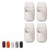 Car Door Pocket Storage Box 4-Piece Set Interior Leather-Like Side Accessory Drink Holder Smartphone Key Sunglasses Space-Saving Design Easy Supplies