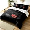 Al Ahly FC 3pc Duvet Cover Set Simple Modern Bedding Set Wrinkle Resistant Soft Fabric All Season Use a Perfect Gift