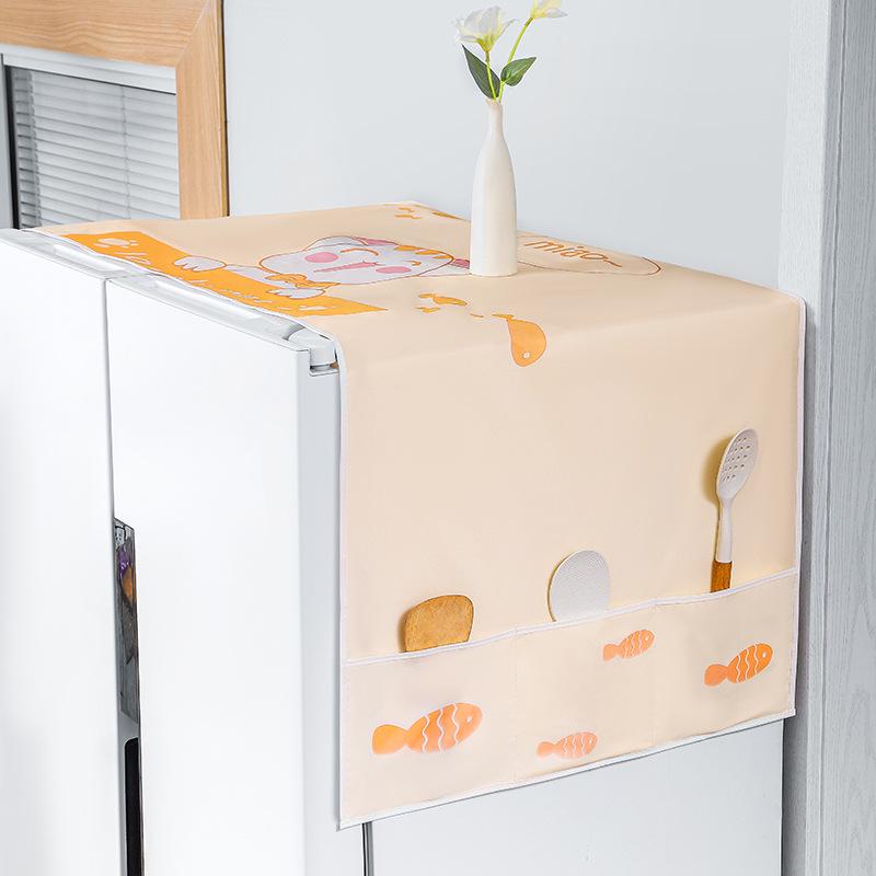 PEVA Waterproof Dustproof Refrigerator Cover & Storage Bag for Single/Double Doors