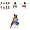 Pirate-themed Medieval Navy Admiral Building Blocks 4.5cm Height Abs Plastic