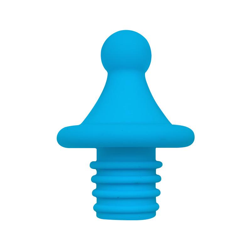 

Multi-Color Silicone Wine & Champagne Bottle Stoppers - Food Grade Sealing Caps for Beer and Wine Preservation