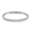 Women's Fashion 4mm Zirconia Tennis Bracelet Crystal Charm Designer Thin Chain Wedding Jewelry