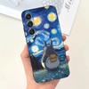 Custodia per Telefono Cartoon T-Totoro-ES Per Samsung S25,S24,S21,S22,S23,S30,Ultra,S20,Plus,Fe,Lite,Note,10,9,5G Copertura Nera