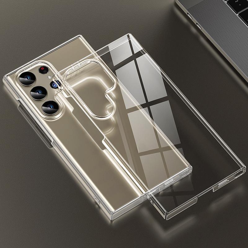 High Clear Phone Case For Samsung Galaxy S25 Edge S24 S23 Ultra S24 S25 FE A56 A55 A15 A16 A25 A54 5G Transparent Hard PC Cover