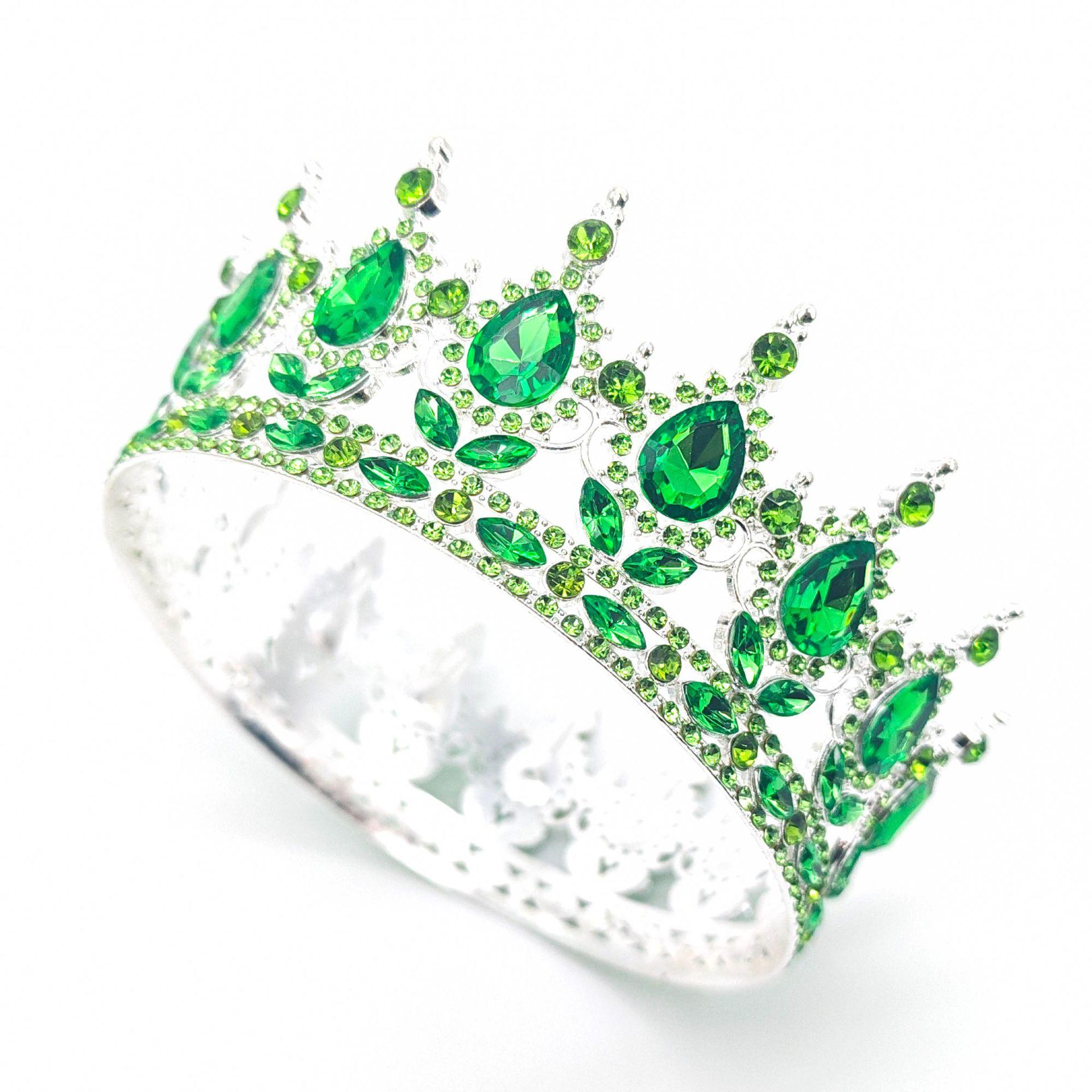 Круглая корона невесты в стиле барокко, корона в форме капли воды с бриллиантами, винтажная королевская корона для показа