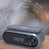 Bluetooth Speaker with Wireless Charger, LED Clock Alarm, Deep Bass, Portable – Multi-Functional Audio & Charging Station