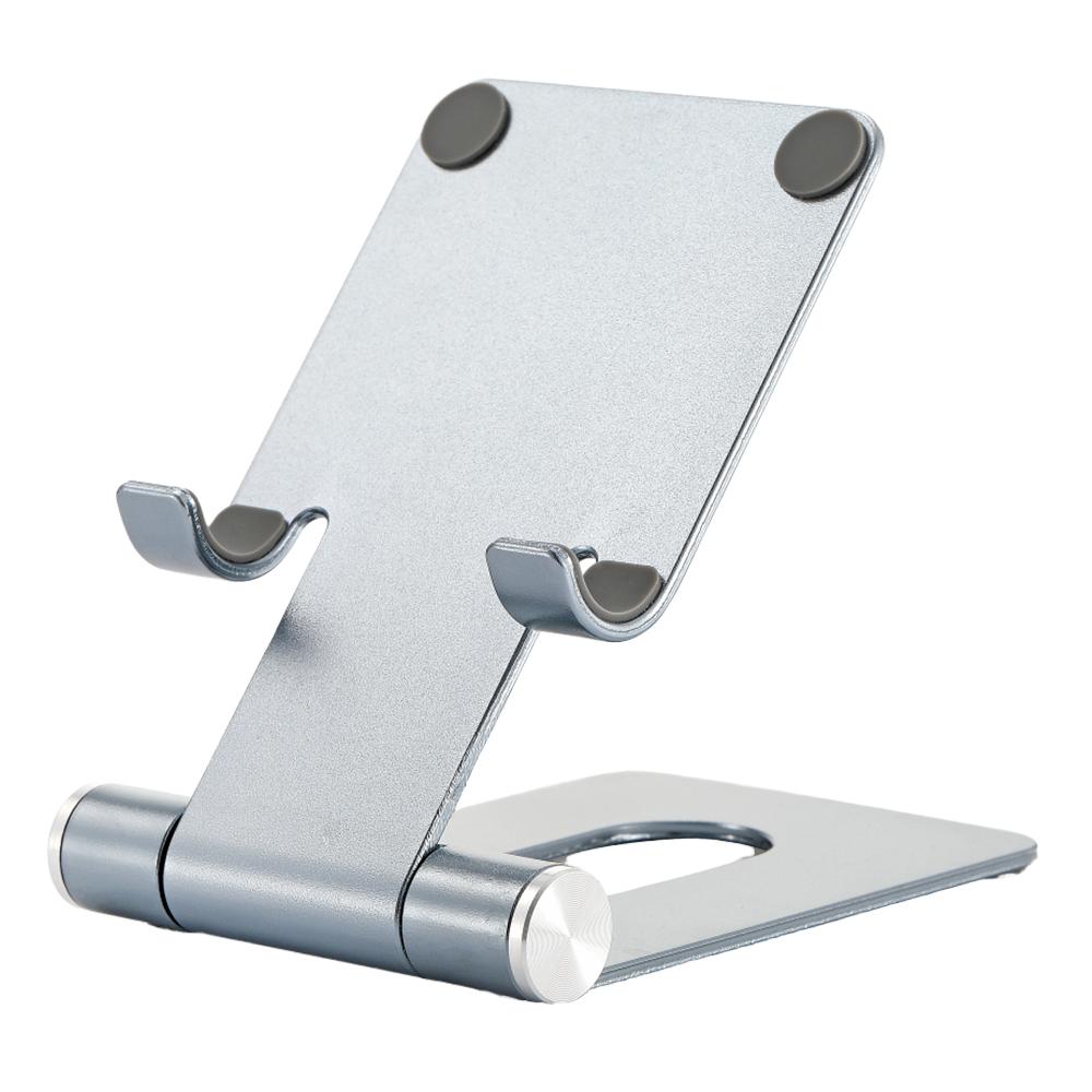 Aluminum Alloy Phone Stand Portable Metal Holder Desktop Adjustable Phone Holder Adjustable Smartphone Holder Bed Phone Holder Lay Flat
