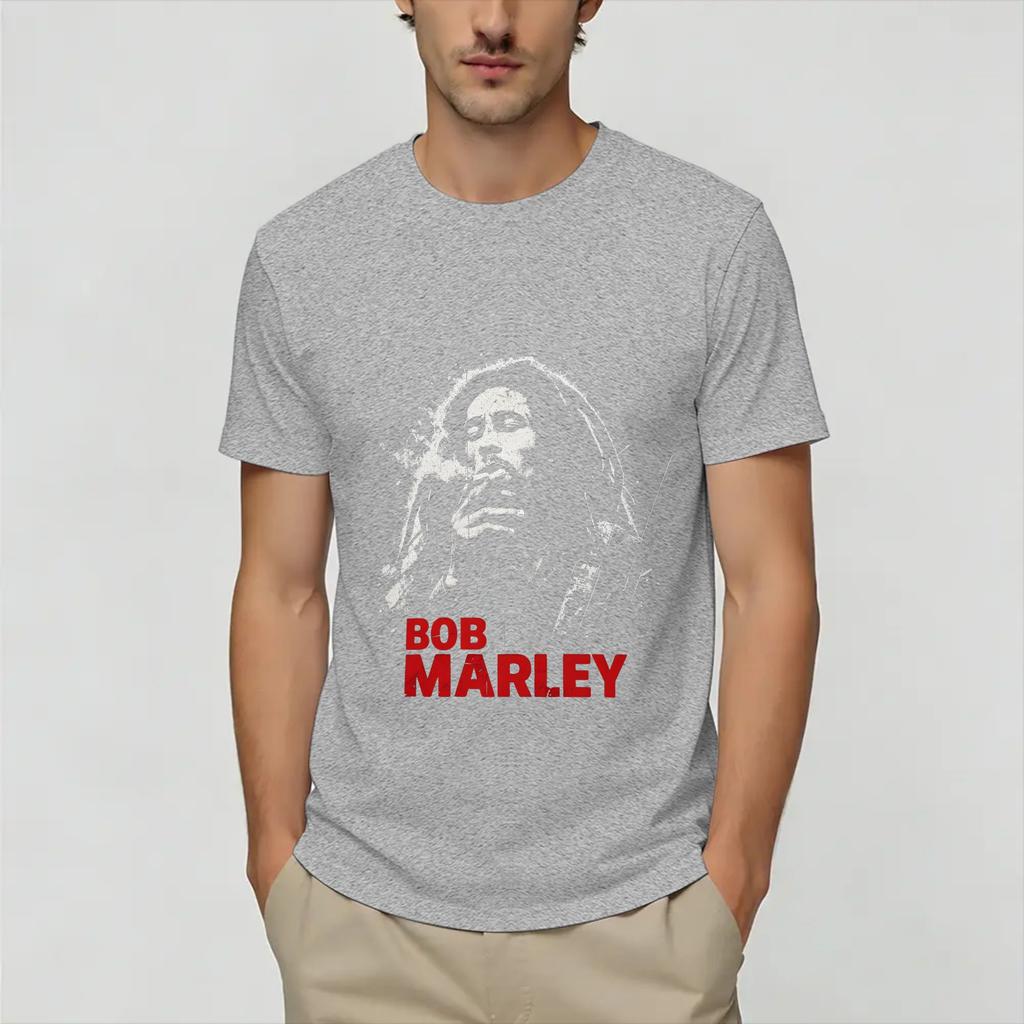 Unisexs Bob Marleys T Shirts Cotton Clothing Novelty Short Sleeve Crewneck Tee Shirt Big Size Tshirt