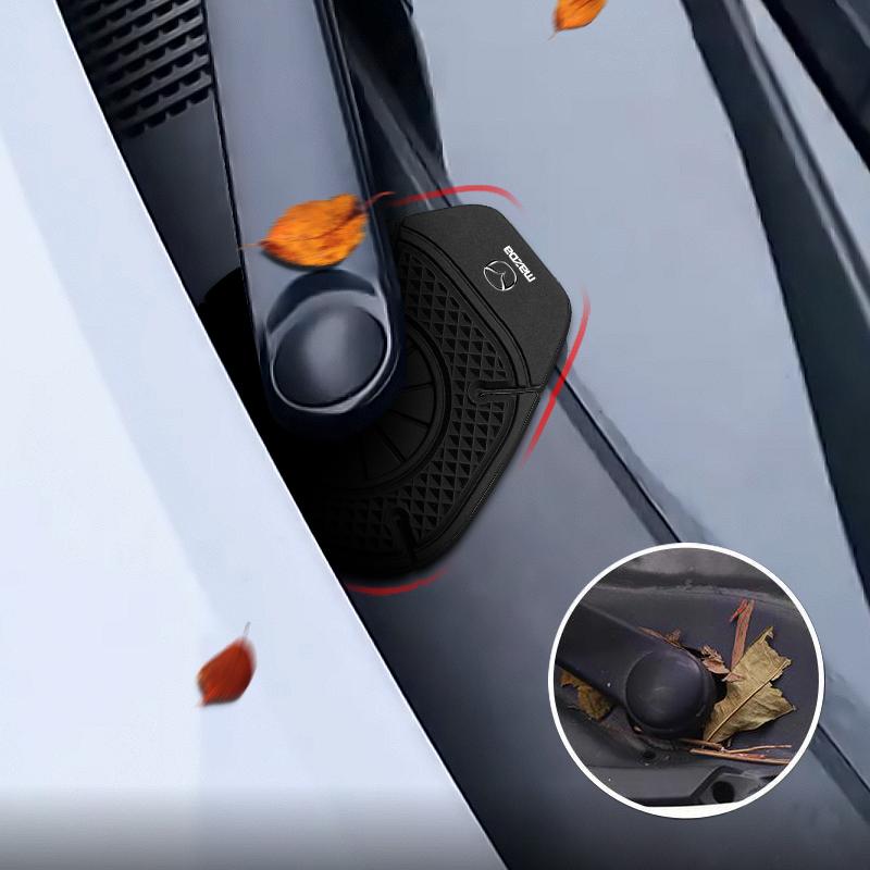 2 Stück Auto Scheibenwischer Schutzabdeckung Staubwischer Emblem Autostyling Für Mazda 3 6 CX5 2 CX3 CX9 MX5 RX8 Axela Demio MS CX5 2 Axela Demio Atenza