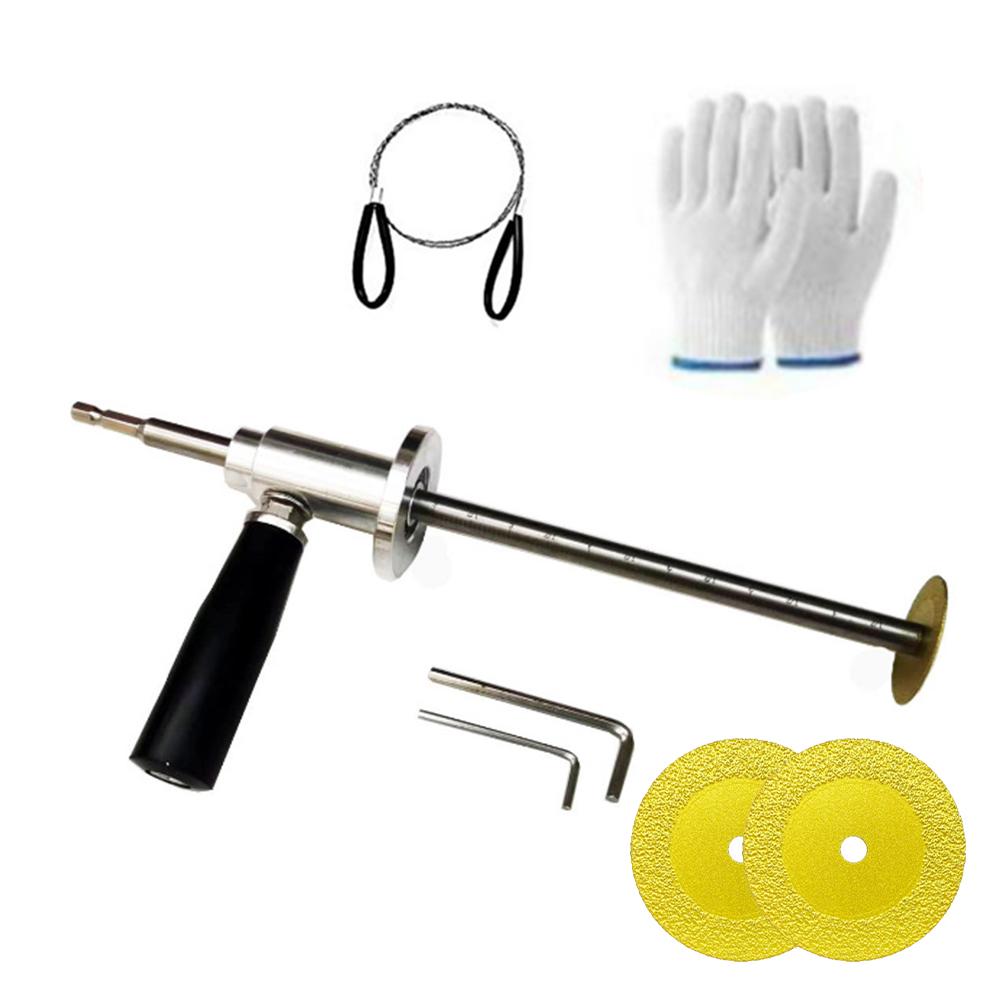 Inside Pipe Cutter 1-1/2 Inch To 8 Inch Hex PVC Plumbing Inside Cutter Adjustable Cutting Depth Blade Plumbing Repairing Tools