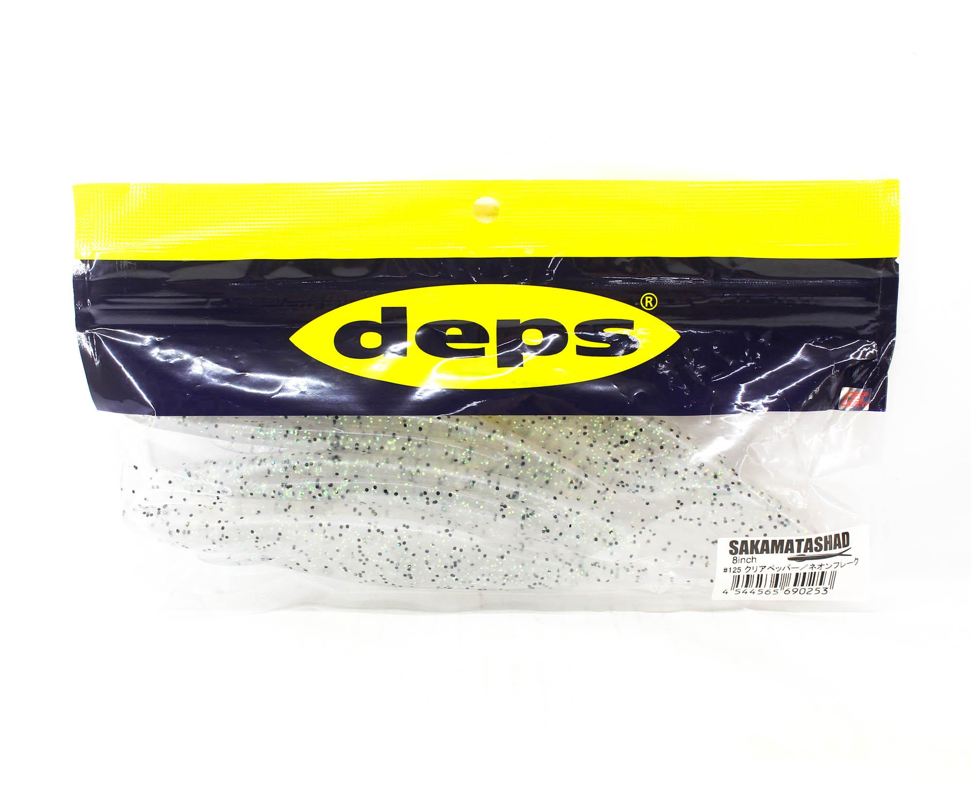 

Мягкая приманка Deps Sakamata Shad 8 дюймов 125 прозрачный перец/неоновые хлопья (0253)