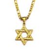 Doppelseitiger Hexagramm-Anhänger Titanstahl Halskette Partnerkette Modeschmuck Geschenk für Sie Ihn Unisex