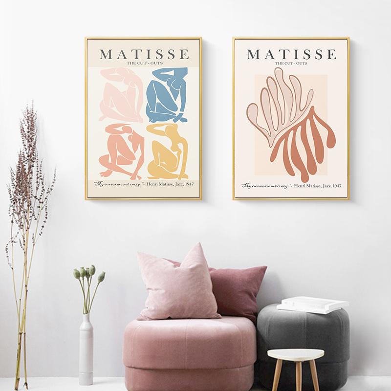 Henri Matisse abstrakte Aktkunst Poster minimalistische Illustration Leinwand Malerei Galerie Druck Wand Bild moderne Zimmer Home Decor